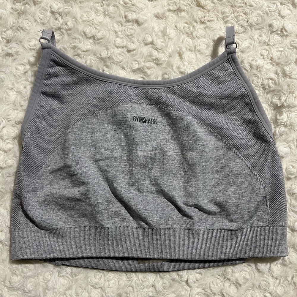 Charcoal Grey Marl Gymshark Flex Strappy Bra - medium (x2)